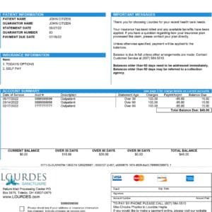 Editable Lourdes Electric Utility Bill Template New York 2025