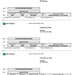 Luxembourg fake utility bill