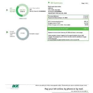 Maryland utility bill