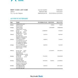Belgium utility bill