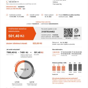 Czech Republic Fake utility bill