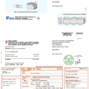 Croatia utility bill