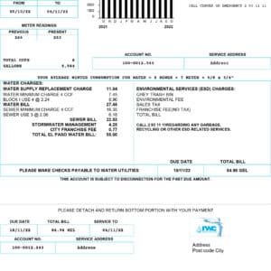 Georgia Fake utility bill