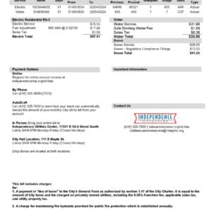 Utility bills editing tools