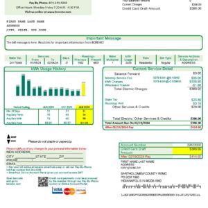 Indiana utility bill