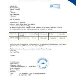 Indonesia utility bill template