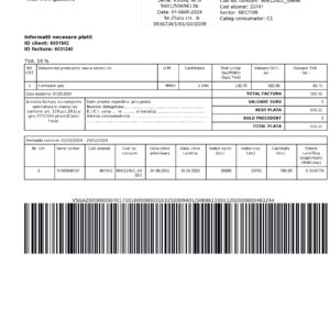 Romania fake utility bill for proof of address