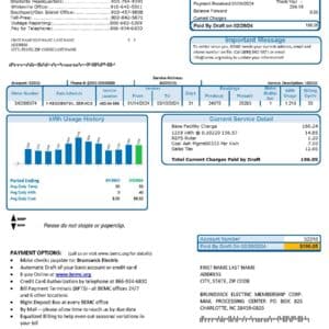 North Carolina utility bill