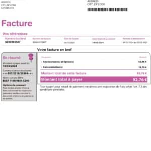 VOO belgium utility bill